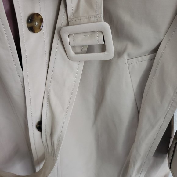 Kate Spade Scalloped Edge Belted Trench Coat - Picture 8 of 15